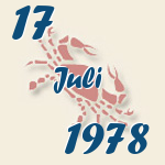 Krebs, 17. Juli 1978.  