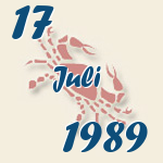 Krebs, 17. Juli 1989.  