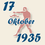 Waage, 17. Oktober 1935.  