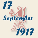 Jungfrau, 17. September 1917.  