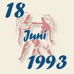 Gemini, 18. Juni 1993.  