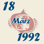 Fische, 18. März 1992.  