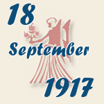 Jungfrau, 18. September 1917.  
