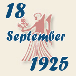Jungfrau, 18. September 1925.  