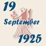 Jungfrau, 19. September 1925.  