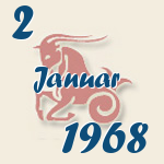 Steinbock, 2. Januar 1968.  