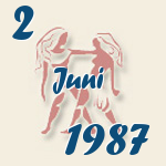 Gemini, 2. Juni 1987.  