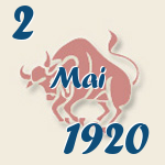 Stier, 2. Mai 1920.  