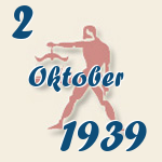 Waage, 2. Oktober 1939.  