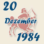 Schütze, 20. Dezember 1984.  