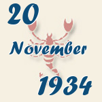 Skorpion, 20. November 1934.  
