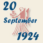 Jungfrau, 20. September 1924.  