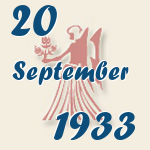 Jungfrau, 20. September 1933.  