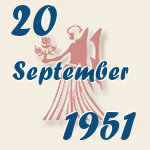 Jungfrau, 20. September 1951.  