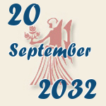 Jungfrau, 20. September 2032.  