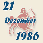 Schütze, 21. Dezember 1986.  