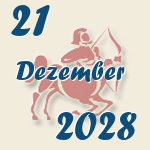 Schütze, 21. Dezember 2028.  