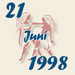 Gemini, 21. Juni 1998.  