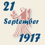 Jungfrau, 21. September 1917.  