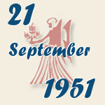 Jungfrau, 21. September 1951.  