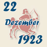 Schütze, 22. Dezember 1923.  