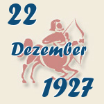 Schütze, 22. Dezember 1927.  