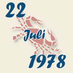 Krebs, 22. Juli 1978.  