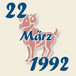Widder, 22. März 1992.  