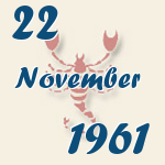 Skorpion, 22. November 1961.  