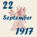 Jungfrau, 22. September 1917.  