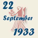 Jungfrau, 22. September 1933.  