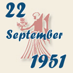 Jungfrau, 22. September 1951.  