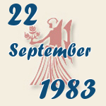 Jungfrau, 22. September 1983.  