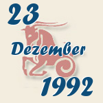Steinbock, 23. Dezember 1992.  