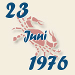 Krebs, 23. Juni 1976.  