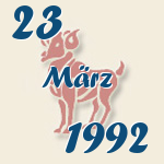 Widder, 23. März 1992.  