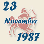 Schütze, 23. November 1987.  