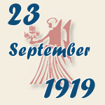 Jungfrau, 23. September 1919.  