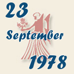 Jungfrau, 23. September 1978.  