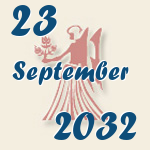 Jungfrau, 23. September 2032.  