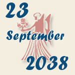 Jungfrau, 23. September 2038.  