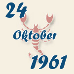 Skorpion, 24. Oktober 1961.  