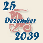 Steinbock, 25. Dezember 2039.  