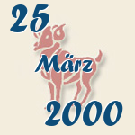 Widder, 25. März 2000.  