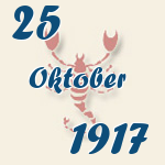 Skorpion, 25. Oktober 1917.  