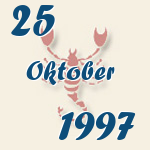 Skorpion, 25. Oktober 1997.  