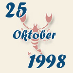 Skorpion, 25. Oktober 1998.  