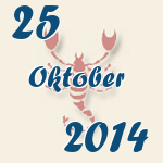 Skorpion, 25. Oktober 2014.  