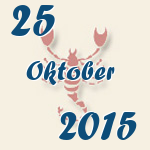 Skorpion, 25. Oktober 2015.  