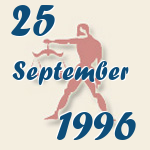 Waage, 25. September 1996.  